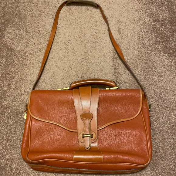 EVC Dooney & Bourke British Tan Briefcase